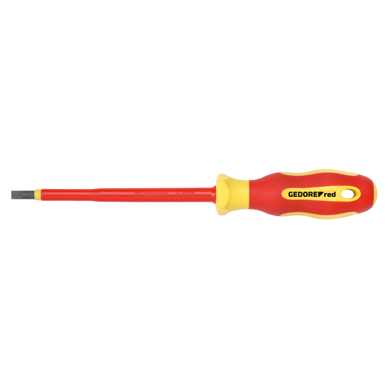 Изолирана отвертка права VDE GEDORE RED