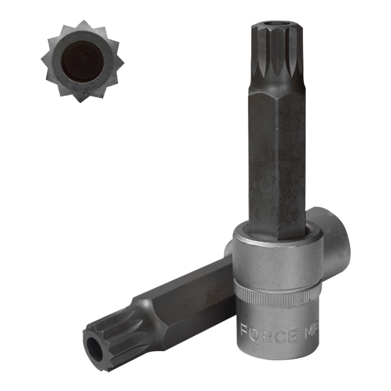 Вложка накрайник 1/2" M16H L55mm/ 34805516T FORCE