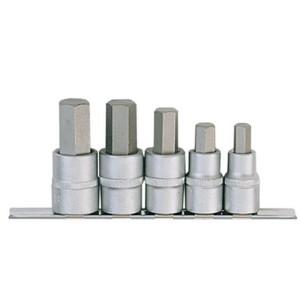 Вложки 1/2" накрайник шестограм (10-19mm) комплект 5 бр./ 4056 FORCE
