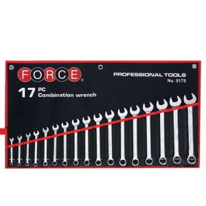 Ключове звездогаечни 75⁰ (6-22mm) комплект 17 бр./ 5175A FORCE