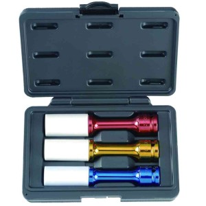 Вложки 1/2" за алуминиеви джанти удължени 17, 19, 21mm/ K4033 FORCE