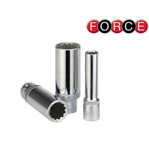 Вложка за гедоре 12-стенна 1/2" дълга FORCE