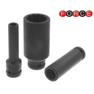 Вложка за гедоре ударна 12-стенна 1/2" дълга FORCE
