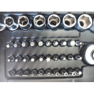 Гедоре 216 части 6-стен и 12-стен 1/4''&3/8''&1/2'' RockForce