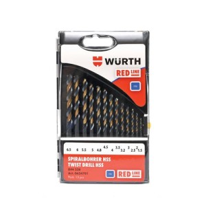 Свредла за метал HSS Red Line 13бр. ø1.5 - 6.5мм WÜRTH