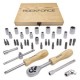 Гедоре 1/4'' к-т 38ч в дървена кутия ROCKFORCE