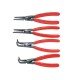 Клещи зегер 180мм/7'' к-т 4бр KNIPEX