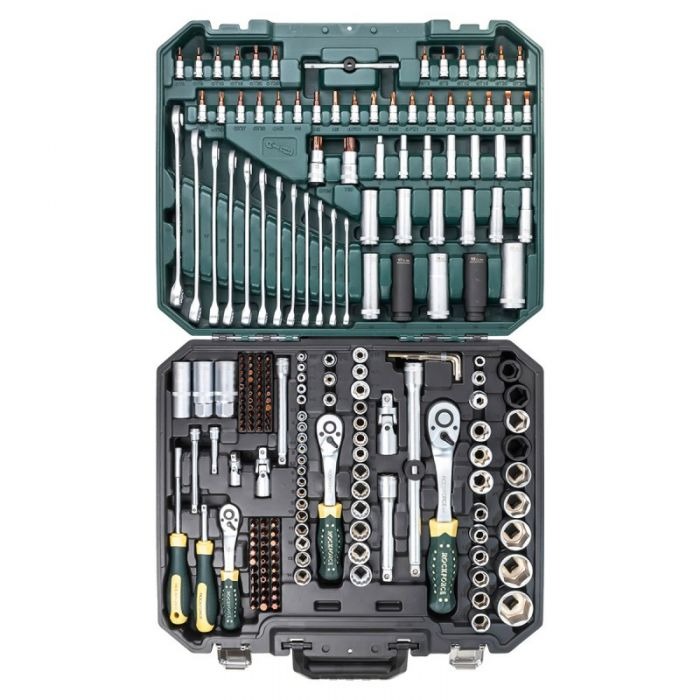 Гедоре 216 части 6-стен и 12-стен 1/4''&3/8''&1/2'' RockForce Premium