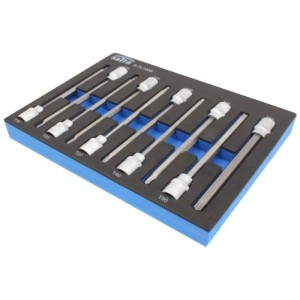 Вложка 3/8" накрайник TORX L-140мм к-т 10 бр на подложка