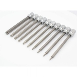 Вложка 3/8" накрайник TORX L-140мм к-т 10 бр на подложка