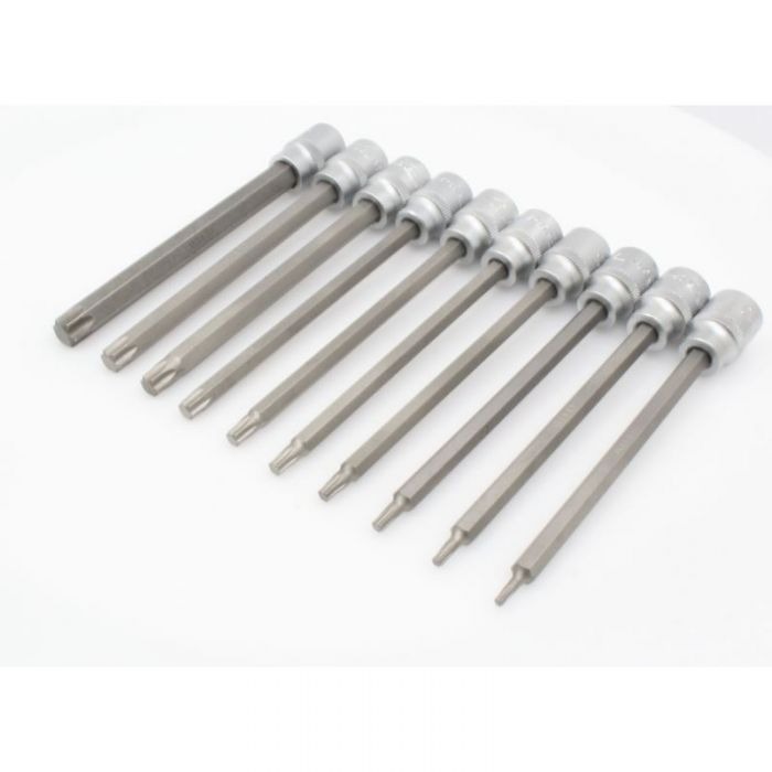 Вложка 3/8" накрайник TORX L-140мм к-т 10 бр на подложка