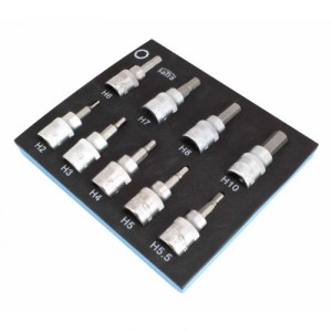 Вложка 3/8" накрайник TORX к-т 10 бр на подложка