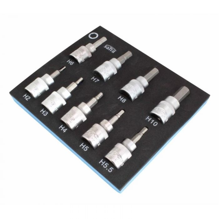 Вложка 3/8" накрайник TORX к-т 10 бр на подложка