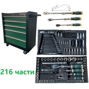 Количка с инструменти 216ч 5чекмеджета ROCKFORCE