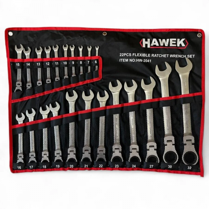 Ключове с тресчотка чупещи 6-32мм HW-2041 HAWEK