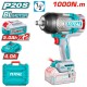 Акумулаторен ударен безчетков гайковерт 1/2" 20V 1000Nm 2x5.0Ah TOTAL INDUSTRIAL