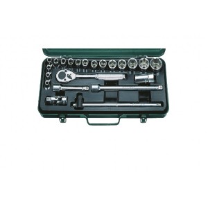 Гедоре 1/2'' к-т 22ч 8-32мм 6-стен Dura Chr-V Hans Tools