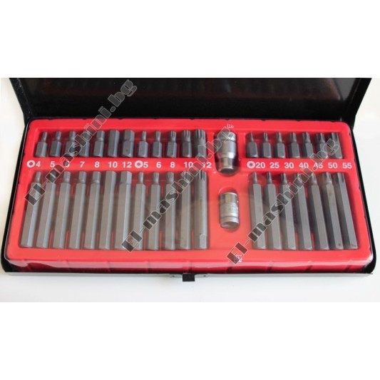 Накрайници торкс 3/8'' & 1/2'' к-т 41бр RICO