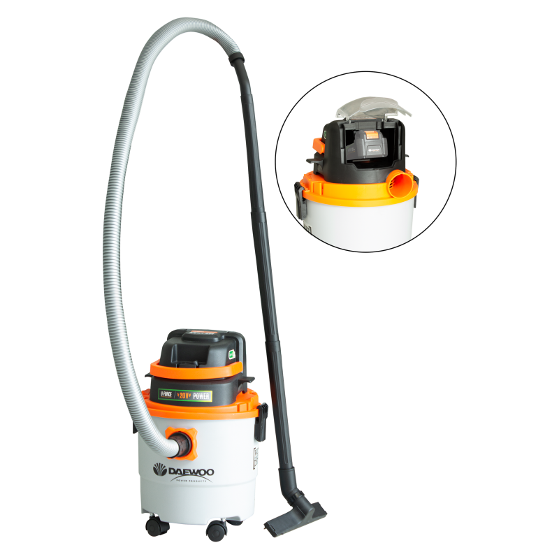 Акумулаторна прахосмукачка 15L U-FORCE, 20V Li-ion DAEWOO
