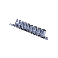 Вложки к-т 9ч. 3/8'' 12-стен къси 5/16-13/6 инчови Dura Chr-V Hans Tools