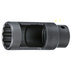 Вложка за дюзи прорязана 1/2''х27мм 12-стен L-110мм Dura Chr-Мо Hans Tools