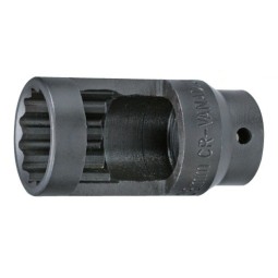 Вложка за дюзи прорязана 1/2''х28мм 12-стен L-78мм Dura Chr-Мо Hans Tools