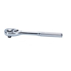 Тресчотка за гедоре 1/4'' без изолация с бутон L-125мм 24зъба Dura Chr-V Hans Tools