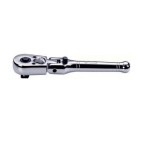Тресчотка за гедоре 1/4'' чупеща глава и стопер L-125мм 45зъба Dura Chr-V Hans Tools