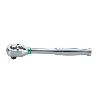 Тресчотка за гедоре 3/8'' никел с бутон L-180мм 72зъба Dura Chr-V Hans Tools