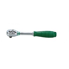 Тресчотка за гедоре 3/8'' с изолация с бутон L-200мм 72зъба Dura Chr-V Hans Tools