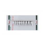 Вложки к-т 11ч. 1/4'' 6-стен къси 4-14мм Dura Chr-V Hans Tools
