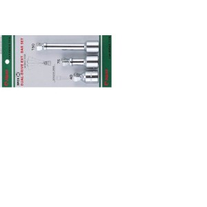 Удължение за гедоре 3/8'' к-т 3ч под ъгъл Dura Chr-V Hans Tools
