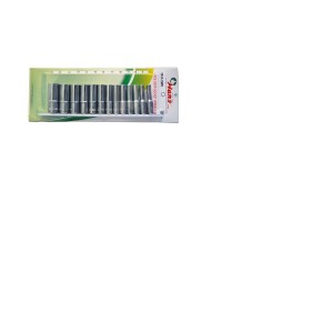 Вложки к-т 13ч. 3/8'' 12-стен удължени 8-22мм Dura Chr-V Hans Tools