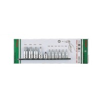 Вложки звезди к-т 11ч. 1/4''&3/8'' T10-T60 с отвор и адаптор Dura Chr-V Hans Tools