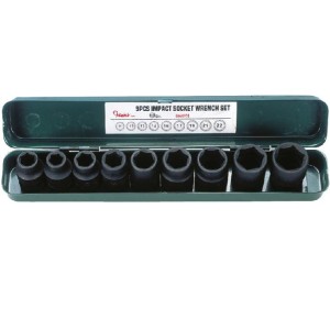 Вложки к-т 9ч. 1/2'' ударни къси инчови 3/8-7/8 Dura Chr-V Hans Tools