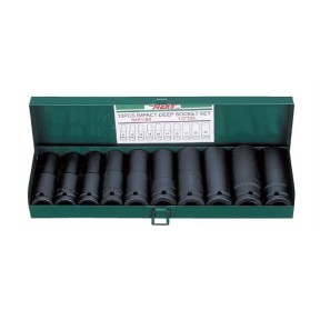 Вложки к-т 10ч. 1/2'' 6-стен ударни удължени 11-24мм Dura Chr-V Hans Tools