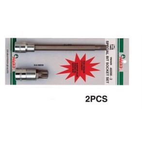 Вложки к-т 1/2'' W - AUDI XZN 16 къса и RIBE M9 дълга Dura Chr-V Hans Tools