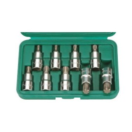 Вложки к-т 9ч. 1/2'' RIBE L-55мм М5-М14 Dura Chr-V Hans Tools