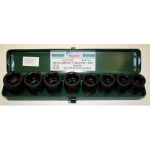 Вложки ударни къси 3/4'' 8ч 26-38мм Dura Chr-Mo Hans Tools