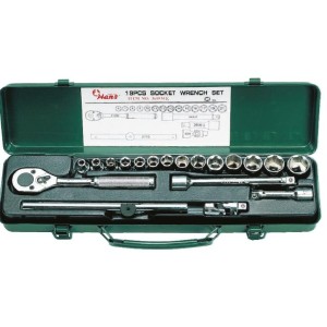 Гедоре 3/8'' к-т 19ч 6-21мм 6-стен Dura Chr-V Hans Tools