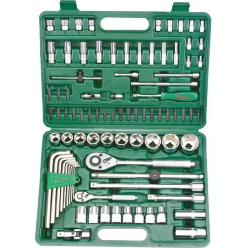 Гедоре 1/4''-1/2'' к-т 88ч 6-стен Dura Chr-V Hans Tools