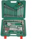 Гедоре 1/4''-1/2'' к-т 124ч 6-стен с ключове Dura Chr-V Hans Tools