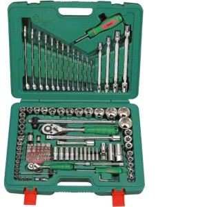 Гедоре 1/4''-1/2'' к-т 124ч 6-стен с ключове и женски еврейски звезди Dura Chr-V Hans Tools