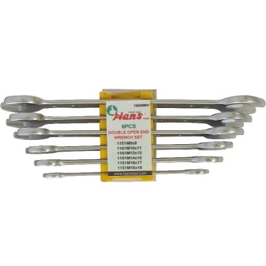 Гаечни ключове 8x9-18x19мм к-т 6ч. Dura Chr-V Hans Tools