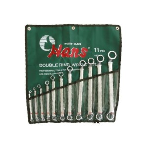Ключове лули 75˚ 6x7-30x32мм к-т 11ч. Dura Chr-V Hans Tools