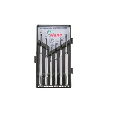 Отвертки часовникарски прави и кръстати к-т 6ч. Dura Chr-V Hans Tools