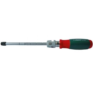 Отвертка за накрайници с тресчотка 1/4'' телескопична 65-165мм Dura Chr-V Hans Tools