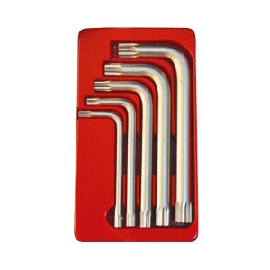 Дванадесетограм XZN Г-образен к-т 5ч. М5-М12 Dura Chr-V Hans Tools