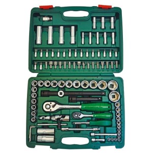 Гедоре 1/4''-1/2'' к-т 94ч 6-стен Dura Chr-V Hans Tools