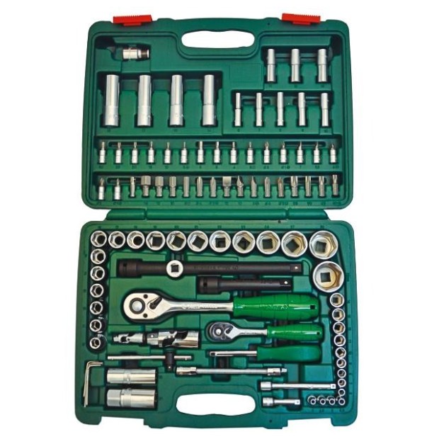 Гедоре 1/4''-1/2'' к-т 94ч 6-стен Dura Chr-V Hans Tools